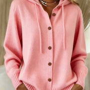 Brenda | Cozy Button Cardigan Hoodie