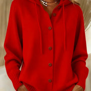 Brenda | Cozy Button Cardigan Hoodie