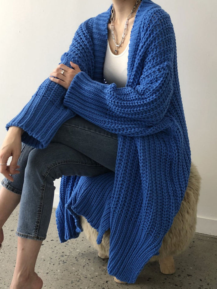 Morena | Cardigan oversize con spacco