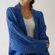 Morena | Cardigan oversize con spacco