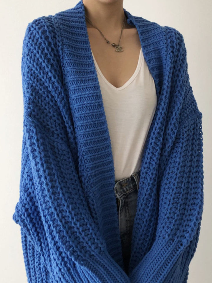 Morena | Cardigan oversize con spacco