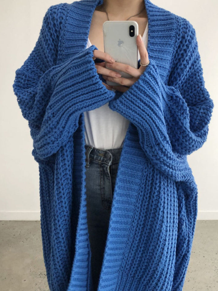 Morena | Cardigan oversize con spacco