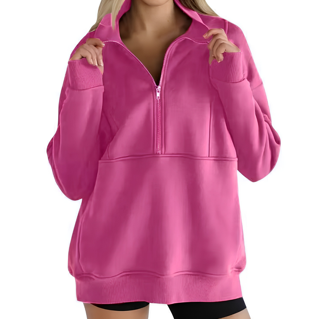 Elena | Mukava fleece puolivetoketjupaita