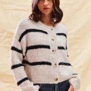 Fiorella | Cardigan invernale a righe