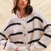 Fiorella | Cardigan invernale a righe