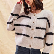 Fiorella | Cardigan invernale a righe