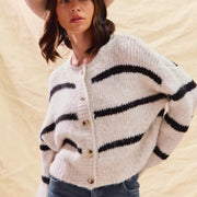 Fiorella | Cardigan invernale a righe
