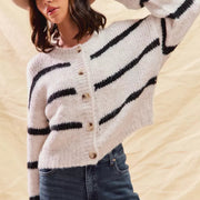 Fiorella | Cardigan invernale a righe