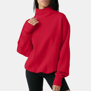 Elena | Ylisuurikokoinen turtleneck huppari