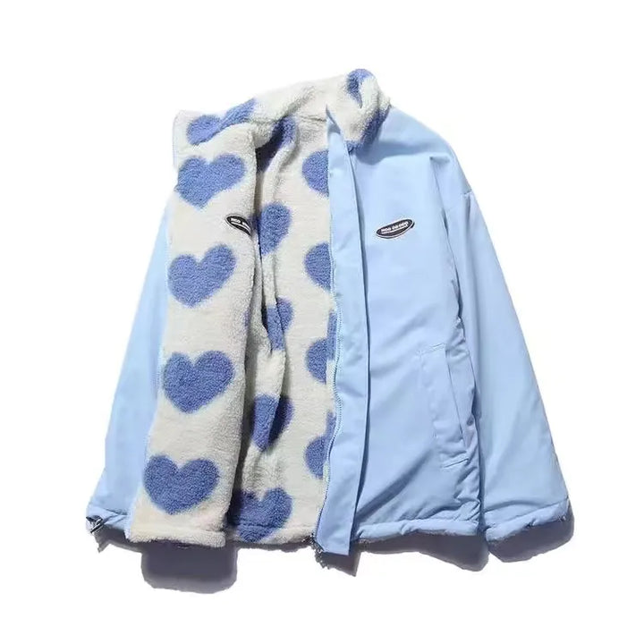 Amouré | Reversible Heart Fleece Jacket