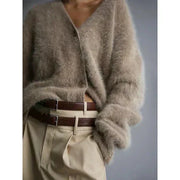 Brushed Cashmere Cardigan