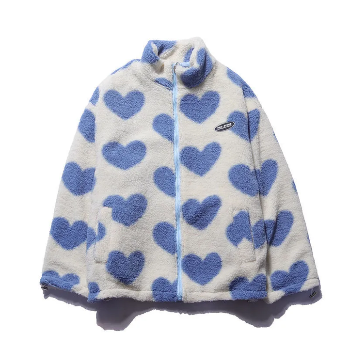 Amouré | Reversible Heart Fleece Jacket