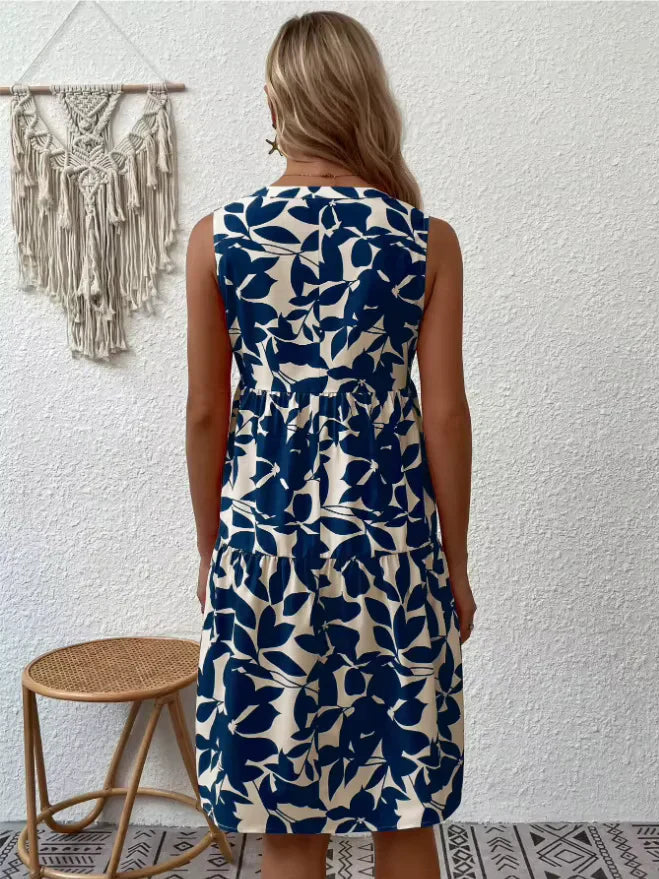 Jana™ | Hihaton kukkakuvioinen mekko