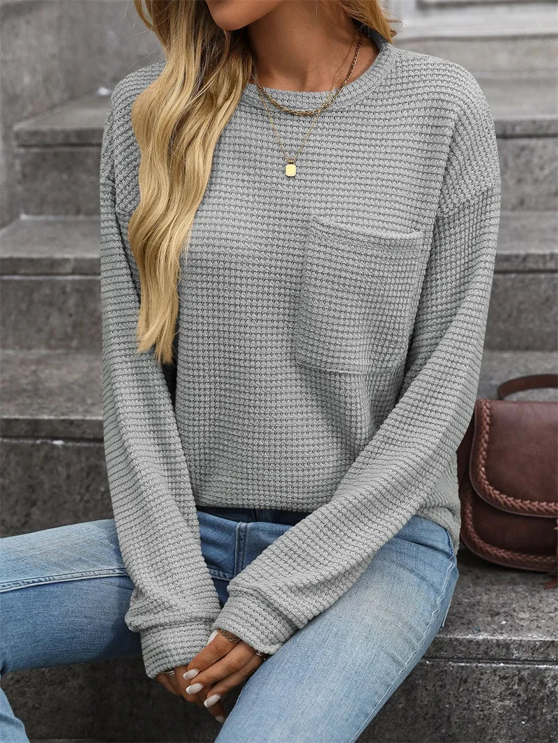 Elena | Pehmeä Collegepaita Rentoutumiseen