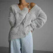 Brushed Cashmere Cardigan