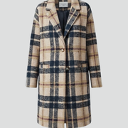 Women Long Coat with Button Closure and Pockets