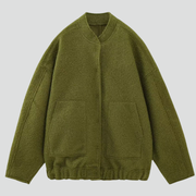 Women’s Bomber Jacket with Structured Outer Surface