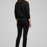 Women’s Bomber Jacket with Zipped Front and Textured Surface