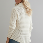 Women’s Cardigan with Shawl Collar and Button