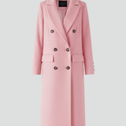 Women’s Coat with Lapel Collar and Button Fastening