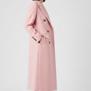 Women’s Coat with Lapel Collar and Button Fastening