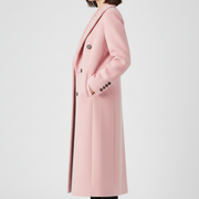 Women’s Coat with Lapel Collar and Button Fastening