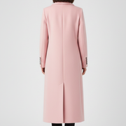 Women’s Coat with Lapel Collar and Button Fastening