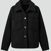 Women’s Fleece Jacket with Buttons and Generous Pockets