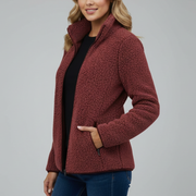 Clara | Teksturoitu fleece-takki