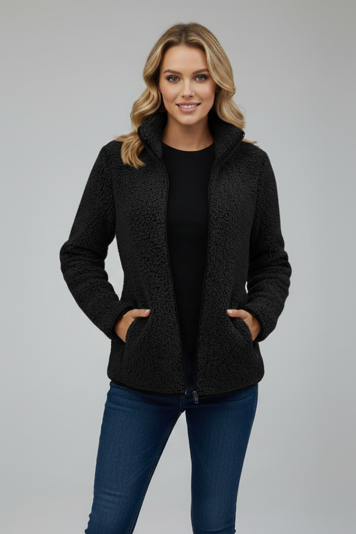 Clara | Teksturoitu fleece-takki