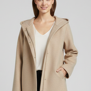 Women’s Hooded Jacket with Zip and Pockets
