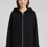 Women’s Hooded Jacket with Zip and Pockets