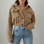 Women’s Jacket with Button Closure and Chest Pockets