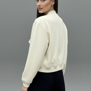 Women’s Jacket with Button Closure and Elasticated Hem