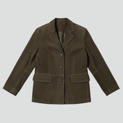 Women’s Jacket with Button Closure and Front Pockets