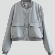 Women’s Jacket with Button Closure and Pockets