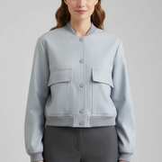 Women’s Jacket with Button Closure and Pockets