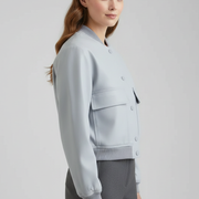 Women’s Jacket with Button Closure and Pockets