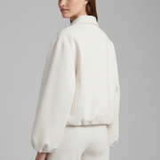 Women’s Jacket with Collar and Elasticated Hem