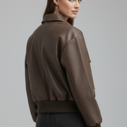 Women’s Jacket with Flap Pockets and Zip Closure