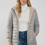 Women’s Jacket with Hood and Zip Closure
