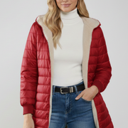 Women’s Jacket with Hood and Zip Closure