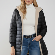 Women’s Jacket with Hood and Zip Closure