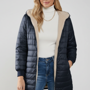 Women’s Jacket with Hood and Zip Closure