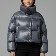 Women’s Jacket with Hood and Zip Closure