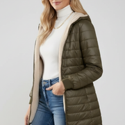 Women’s Jacket with Hood and Zip Closure