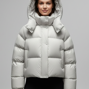 Women’s Jacket with Hood and Zip Closure