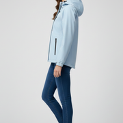 Women’s Jacket with Hood and Zippered Pockets