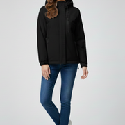 Women’s Jacket with Hood and Zippered Pockets