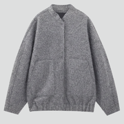 Women’s Jacket with Open Front and Patch Pockets